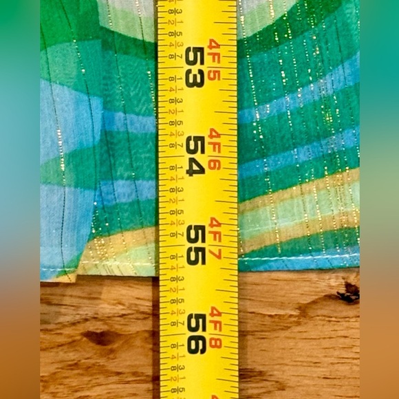 NWT Donna Morgan for Maggy London NOA‎ Tiered Maxi Sundress Cream/Blue Size 12 - Picture 12 of 13